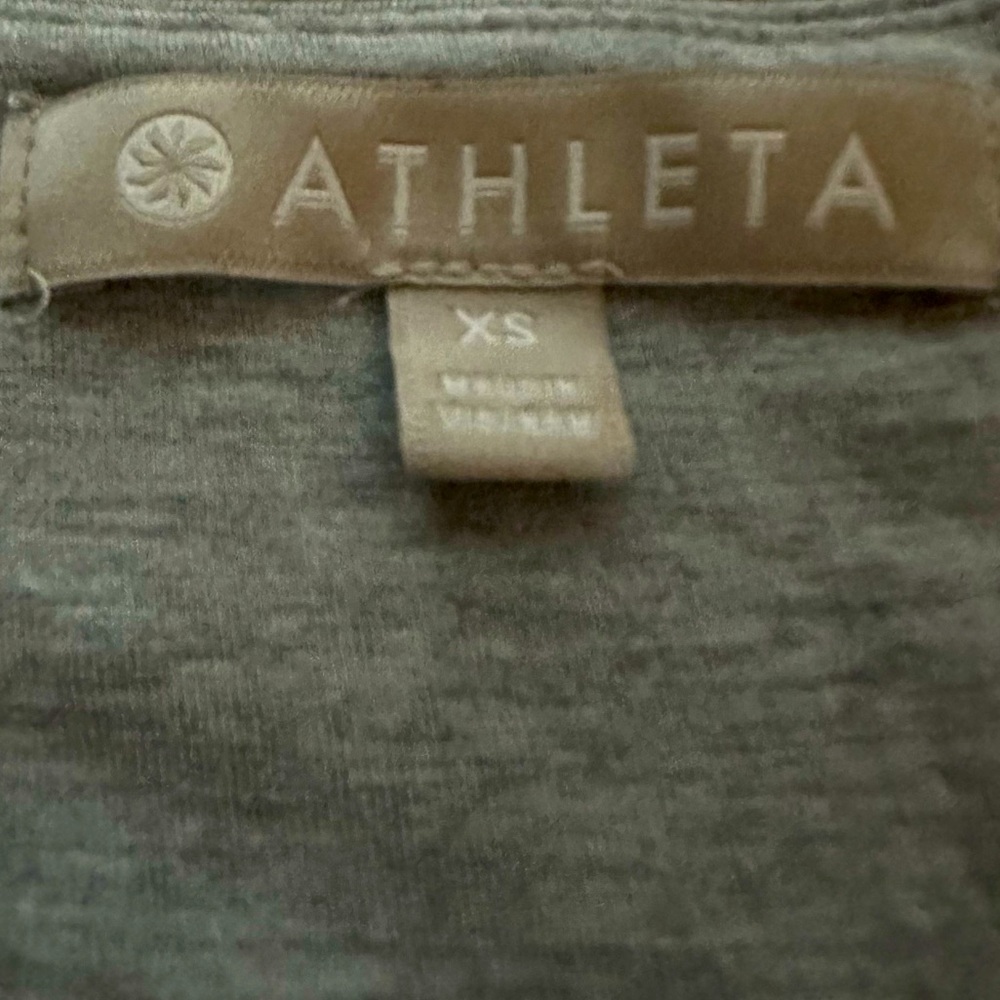 Athleta • Women’s Heather Gray Sleeveless Santorini Midi Dress Sz XS Casual - Picture 10 of 14